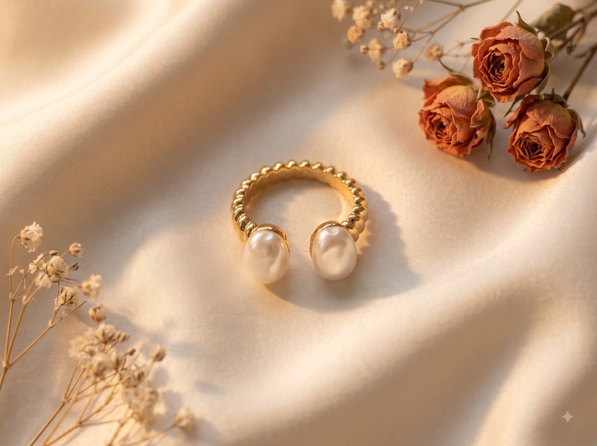Lustre Pearl & Solitaire Rings